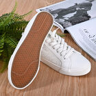 LA MAREY Sneaker aus Kunstleder, Schlangenhautmuster, Größe 40, Weiß image number 5