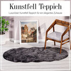 Kunstfell Teppich, schwarz meliert image number 4