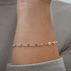 Italienische Diamantschliff Anker Armband, 925 Silber,ca. 19 cm, ca. 1,12g image number 1