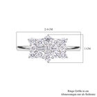 SGL zertifizierter VS-EF Labor-Diamant-Ring, 925 Silber rhodiniert - 1 ct. image number 4