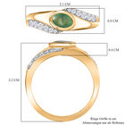 Kagem sambischer Smaragd und Zirkon-Ring - 0,71 ct. image number 6