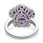 GP Italian Garden Kollektion - Lusaka Amethyst, Zirkon und Kanchanaburi blauer Saphir Ring - 7,16 ct. image number 5