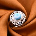 Royal Bali Kollektion- Larimar und Blautopas Ring - 5,89 ct. image number 1