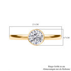 IGI zertifizierter SI GH Labor-Diamant-Ring in 585 Gelbgold - 1 ct. image number 4