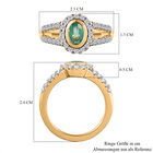 Kagem sambischer Smaragd und Zirkon-Ring - 1,39 ct. image number 6