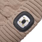 Beanie Mütze mit LED-Kopflichtfunktion, Khaki image number 7