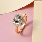 ILIANA AAA Turkizit und Diamant Ring in 750 Gelbgold - 2,33 ct. image number 8