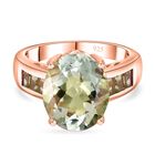 Royal Bali Kollektion- AA Prasiolith und Peridot-Ring - 5,09 ct. image number 0