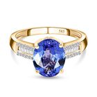 AAA Tansanit und Diamant-Ring - 2,50 ct. image number 0