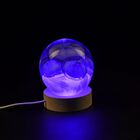 Glasball mit LED-Lichtbasis – Grau image number 2