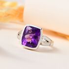 Lusaka Amethyst Ring, 925 Silber platiniert, (Größe 20.00) ca. 4.94 ct image number 1