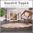 Kunstfell Teppich, weiß meliert image number 4