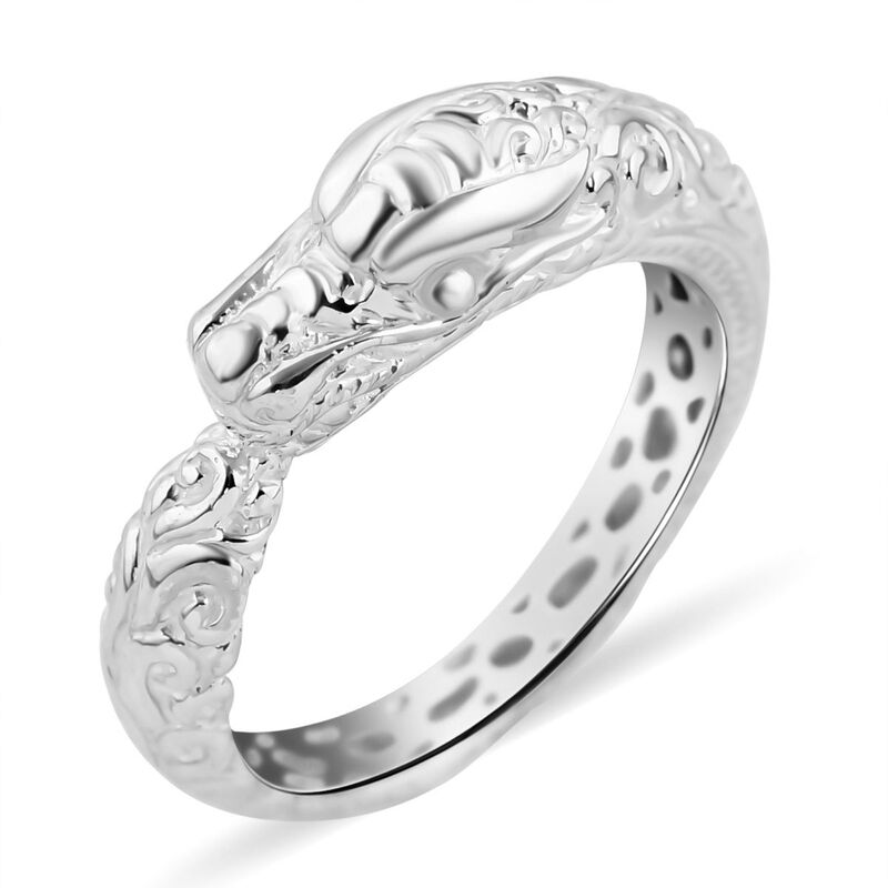 Royal Bali Kollektion- Drachen Ring in 925 Silber image number 0