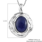 Strukturierter Lapislazuli-Anhänger mit 50cm Kette - 15 ct. image number 6