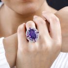 AAA Afrikanischer Amethyst, Rhodolith Granat und Zirkon-Ring - 14,16 ct. image number 2