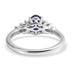 Masoala Saphir und Diamant Ring, 925 Silber platiniert, ca. 1,35 ct. image number 5