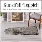 Kunstfell Teppich, Dunkelgrau image number 4