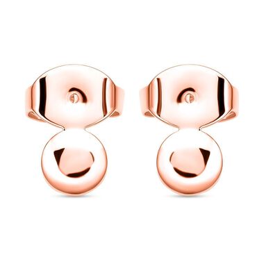 Größer Ohrring-Verschluss in rosévergoldetem Silber