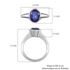 Tansanit-Farbe Quarz Ring 925 Silber rhodiniert (Größe 17.00) ca. 2,05 ct image number 6