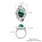 AA Malachit, Rhodolith Granat und Peridot Ring- 8,45 ct. image number 6