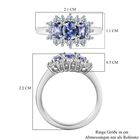 AA Tansanit und Zirkonia Ring - 1.26ct. image number 6