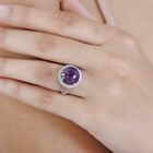 Afrikanischer Amethyst und Zirkon-Ring - 7,42 ct. image number 2