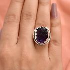 Afrikanischer Amethyst-Ring, 925 Silber  ca. 16,20 ct image number 2