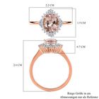 AAA rosa Morganit und Diamant Ring - 1,93 ct. image number 4