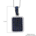 AA blauer Saphir und Zirkon-Anhänger mit 45cm Kette - 2,39 ct. image number 4