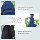 Multifunktionale Brusttasche mit RFID-Schutz in Blau image number 2