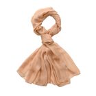 LA MAREY – Chiffon Schal aus Maulbeerseide, beige image number 0