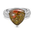 Unakite Ring, Edelstahl (Größe 21.00) ca. 6.85 ct image number 0