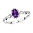 Afrikanischer Amethyst Ring 925 Silber (Größe 17.00) ca. 0,76 ct image number 3