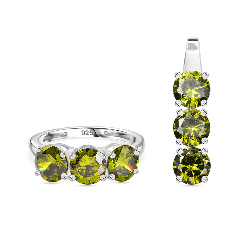 Peridot Zirkonia Schmuckset image number 0