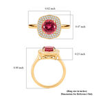 ILIANA AAA Rubellit und SI Diamant Ring in 750 Gold - 2,15 ct. image number 4