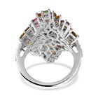 Mehrfarbiger Turmalin Ring, 925 Silber platiniert, ca. 6.11 ct image number 5