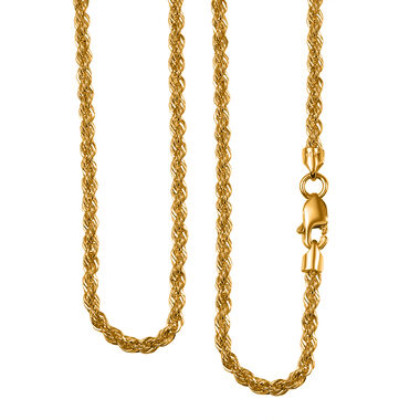 Seilkette in 915 Gelbgold, 50cm