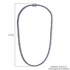 AA Tansanit 45cm Halskette, 925 Silber platiniert - 19,82 ct. image number 4