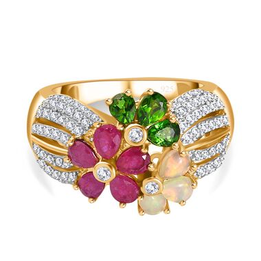 Multi-Edelstein Ring - 2,99 ct.