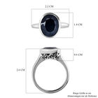 Schwarzer Saphir Ring, 925 Silber platiniert, ca. 5.84 ct image number 4