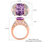 GP Italian Garden Kollektion- Rose De France Amethyst, Zirkon und Saphir-Ring - 7,01 ct. image number 6