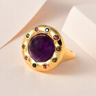 Afrikanischer Amethyst und mehrfarbiger Turmalin-Ring - 7,05 ct. image number 1