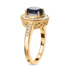 Tansanit-Farbe Quarz und Zirkon Ring - 2,80 ct. image number 4