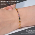 AAA Multi-Turmalin Armband in 375 Gold image number 2