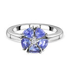 Tansanit und Zirkon Ring - 0,98 ct. image number 0