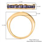 Tansanit Ring, 925 Silber 750 Gelbgold Vermeil  - 0,92 ct. image number 6