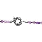 Rosa Amethyst Halskette, 45 cm - 85 ct. image number 4