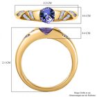 Tansanit und Zirkonia Ring - 0.52ct. image number 6