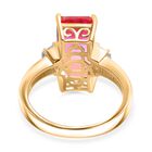 Sunset Quarz Triplett und Zirkon Ring - 4,82 ct. image number 5