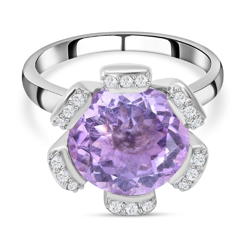 Rose De France Amethyst und Zirkon-Ring - 5,93 ct. image number 0